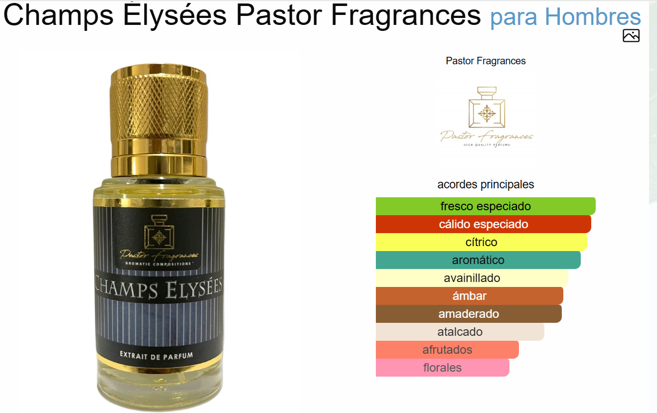 Decant Champs Elysees - Pastor Fragrances