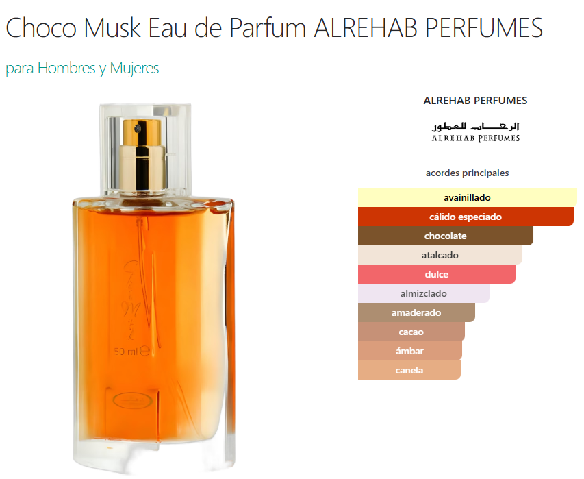 Decant Choco Musk Eau de Parfum - Alrehab Perfumes