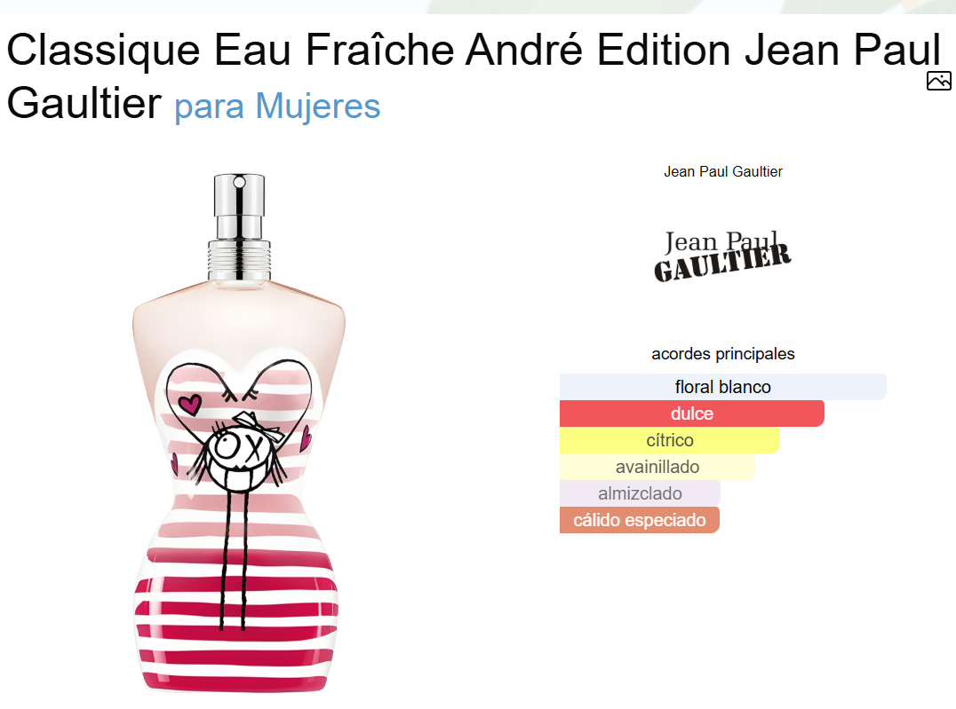 Decant Classique Eau Fraiche André Edición - Jean Paul Gaultier