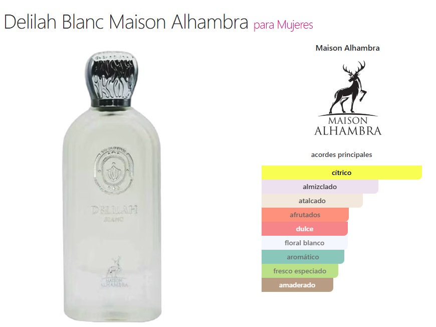 Decant Delilah Blanc - Maison Alhambra