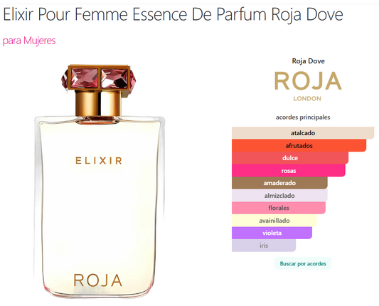 Decant Elixir Pour Femme Essence De Parfum - Roje Dove