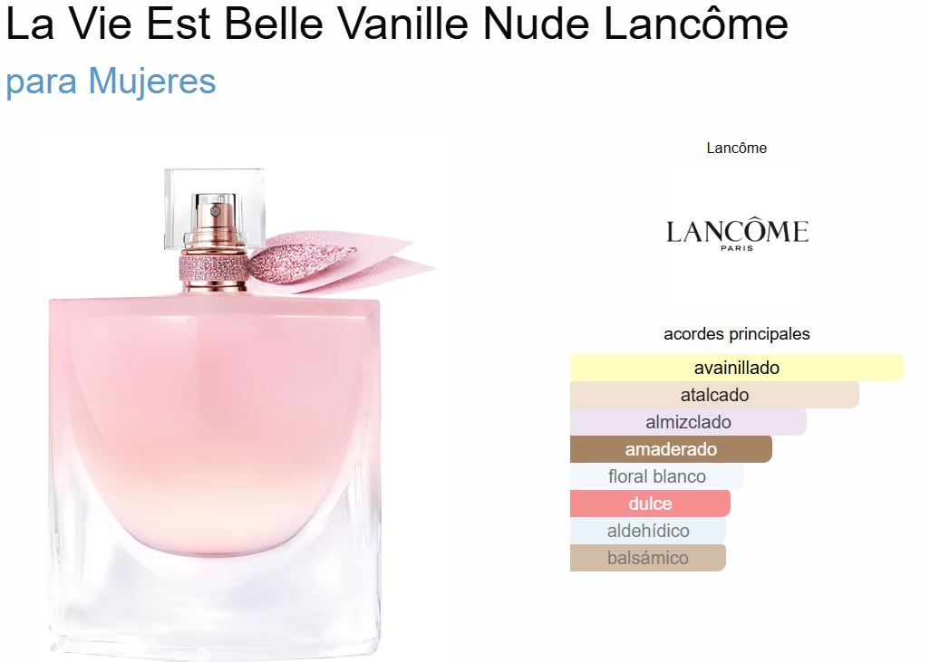 Decant La Vie Est Belle Vanille Nude - Lancome