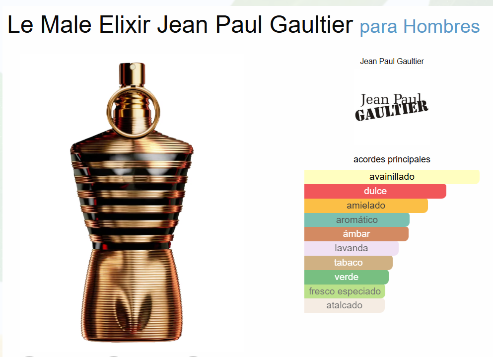 Decant Le Male Elixir Parfum - Jean Paul Gaultier