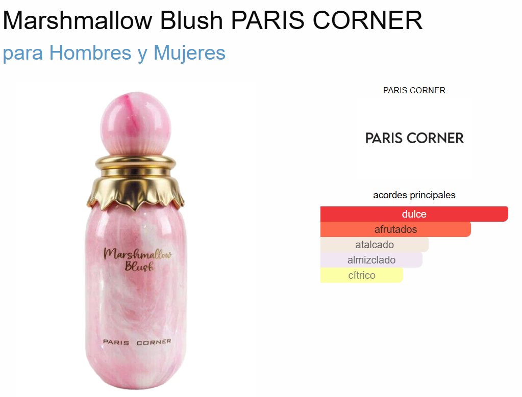 Decant Marshmallow Blush - Paris Corner