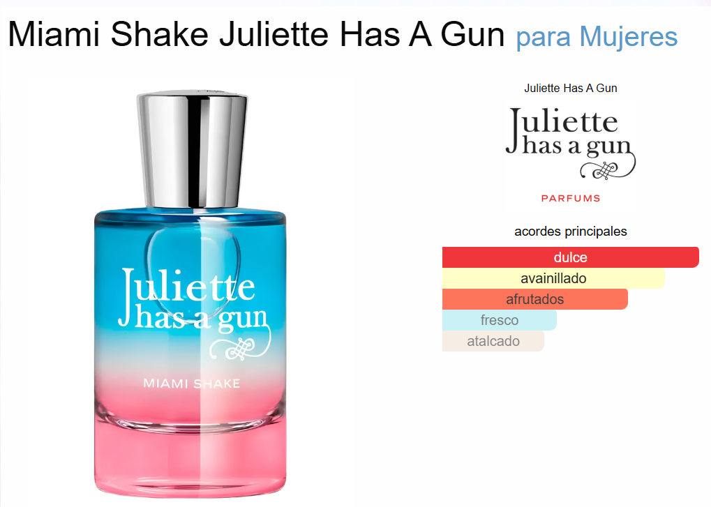 Decant Miami Shake - Juliet has a Gun