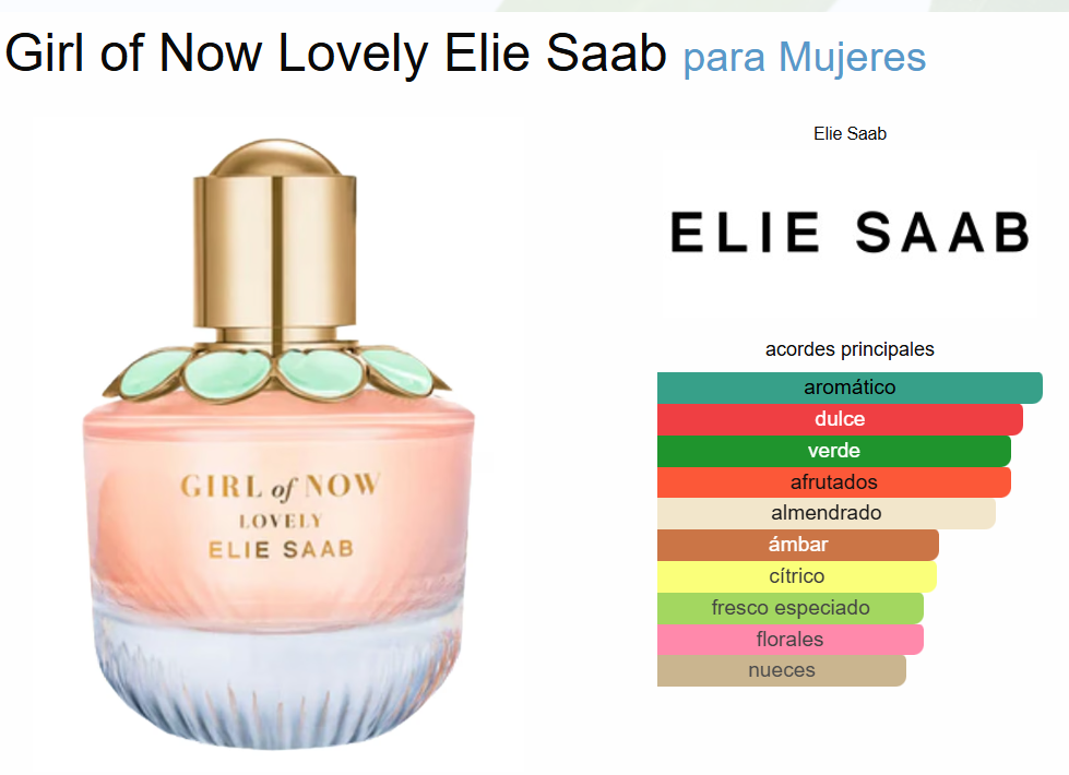 Decant Girl of Now Lovely - Elie Saab