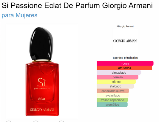 Decant Si Pasione Eclat de Parfum - Giorgio Armani