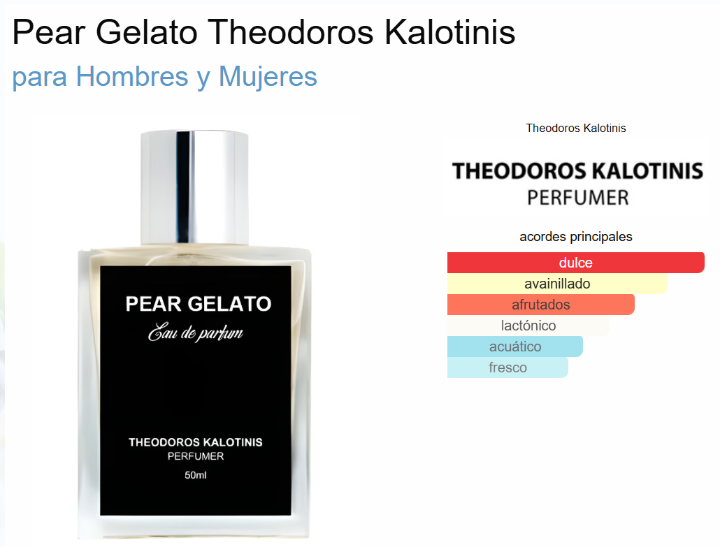 Decant Pear Gelato - Theodoros Kalotinis